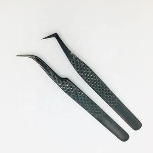 Nuevas pinzas para extensión de pestañas postizas, pinzas de acero inoxidable, juego de tijeras, pinzas para extensión de pestañas sólidas, visón sostenible - Product Image 3