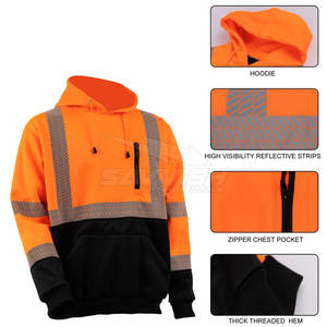 Nouvelle arrivée, sweat-shirt de sécurité, meilleur matériau, dernier design, sweat-shirt de sécurité haute visibilité pour la vente en ligne - Product Image 5
