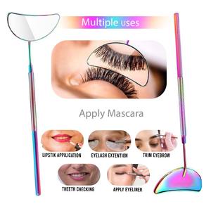 Miroir à cils multi-plasma avec grande poignée, miroir à cils, outil de maquillage cosmétique, miroir d'inspection des cils, Bahasa Pro - Product Image 6