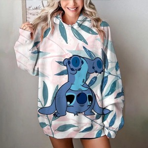 Sudadera con capucha suelta Puff para mujer 2026, ropa de calle informal de manga larga de alta calidad, talla Alls para invierno - Product Image 4