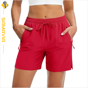 Samavia Short de course à séchage rapide pour femme Léger Respirant Taille haute Short d'entraînement pour femme Marché européen Prêt à expédier - Product Image 1
