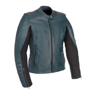 Veste de moto en cuir noir véritable pour cavaliers avec des rayures rouges Blouson de moto en cuir de piste protégé CE blindé pour hommes - Product Image 1