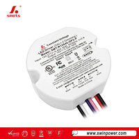 Driver LED 30W ultra-léger et compact, rond, DALI-2, à tension constante 12V/24V, dimmable, câblage simple, montage facile au plafond