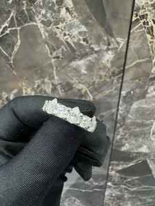 Customizable Men's/Unisex <b>925</b> <b>Silver</b> Rhodium Plated Luxury Hip Hop Rapper Bust <b>Ring</b> with Diamond Bezel-IGI Certified Gift - Product Image 2