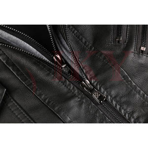 Veste en cuir pour homme 100% cuir de vache véritable, style vintage, nouvelle et élégante, avec fermeture éclair en cuir de crocodile, veste de saison pour homme - Product Image 5
