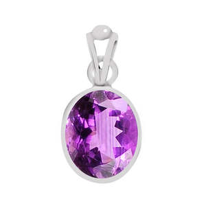 Pendentif en améthyste naturelle certifiée Katela avec sertissage clos – Achetez maintenant ! - Product Image 1