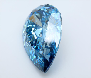 Diamante de Laboratorio de 1 Quilate, Corte Pera, Color Azul Intenso, Claridad VS1, Certificado IGI, Diamantes CVD HPHT - Product Image 3