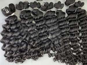 Remy Virgin 100% Vietnamese Human Hair Natural <b>Curly</b> <b>Bundles</b> Weft With Wholesale Price From Factory - Product Image 5
