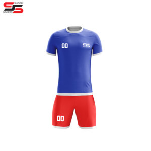 Personalización Sublimado Uniforme de fútbol hecho en Pakistán Camiseta de fútbol y pantalones cortos Diseño propio Uniformes de sublimación Conjuntos Unisex - Product Image 1