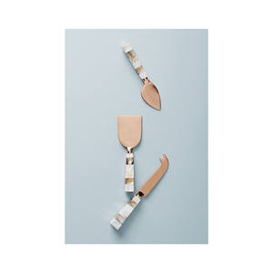 Stylish Cheese Knife Set of 3 With Mother of Pearl Handle Uses for Restaurant Stainless Steel Cheese Knives Set for Kitchen - Product Image 1