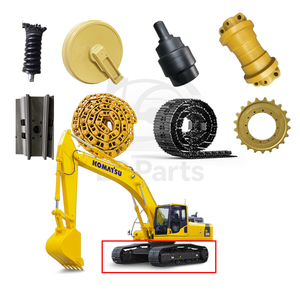 Part-part Undercarriage <span class=keywords><strong>Excavator</strong></span> <span class=keywords><strong>PC300</strong></span>: Roller Bawah, Sprocket, Roller Atas, <span class=keywords><strong>Idler</strong></span>, dan Group <span class=keywords><strong>Track</strong></span> untuk Seri Komatsu <span class=keywords><strong>PC300</strong></span> - Product Image 1