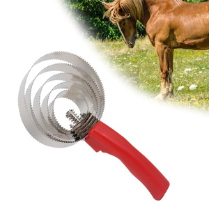 Peigne à curry de cheval de qualité supérieure, peigne à curry en acier inoxydable facile à saisir pour nettoyer les cheveux et le corps - Product Image 4