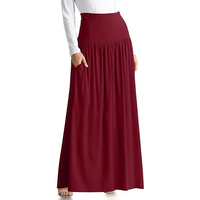 Jupe en jean décontractée mini pour femme, coupe trapèze, grande taille, taille haute, respirante, en coton tricoté uni, personnalisable, collection printemps