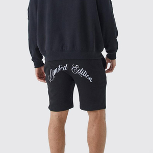 <b>Men's</b> High Street Style Plus Size 6XL Sweat Fleece Shorts 100% Cotton Elastic <b>Waist</b> Custom Logo Solid Mesh Terry-Manufacturer - Product Image 2