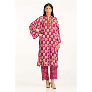 Conjunto Casual IPST-55023 de Tela Crepé Estampada de Viscosa con Mangas Tres Cuartos para Primavera/Verano - Product Image 1