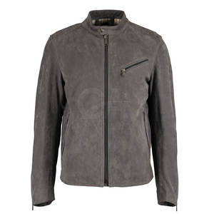 2024 nouvelle mode hiver veste en cuir tissu de haute qualité col montant bas quantité minimale de commande veste pour hommes élégant hommes vestes - Product Image 1