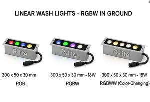 ไฟเครื่องซักผ้าติดผนังเปลี่ยนสีได้300มม. ไฟ LED เปลี่ยนสีได้ - Product Image 2