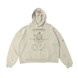 Quantité minimale de commande bas logo personnalisé sweats à capuche vierges pull hommes 100% coton noir lavage à l'acide à capuche surdimensionné Vintage lavé femmes sweats à capuche en coton - Product Image 6