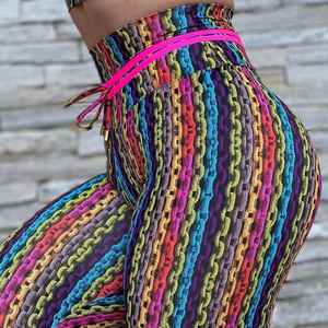 กางเกงโยคะของผู้หญิง XL คุณภาพสูงจากโรงงานในจีนเลกกิ้งรัดรูปเอวสูงไร้รอยต่อคุณลักษณะยืดสะโพกรูปทรงรอยยิ้ม - Product Image 3