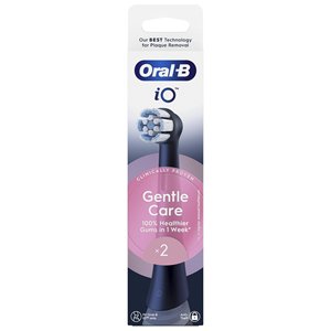 For Oral B IO Series Gentle Care Replacement <b>Toothbrush</b> <b>Head</b> 2Pcs Black Electric <b>Toothbrushes</b> - Product Image 2