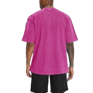 OEM personalizado 100% algodón camiseta de gran tamaño de los hombres en blanco liso manga corta Streetwear moda camiseta 2025 - Product Image 6