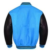 Blouson universitaire pour homme style baseball avec fermeture éclair et logo respirant – Collection Printemps – Vente en gros