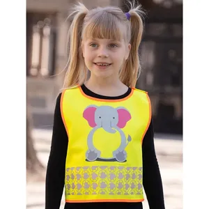 Gilet de sécurité personnalisé pour enfants avec autocollants et lumières réfléchissants pour la promotion de la protection de la faune - Product Image 1