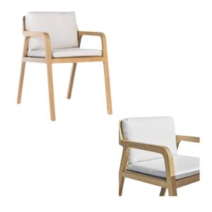 เก้าอี้ไม้ทันสมัยเฟอร์นิเจอร์สวนพร้อมไม้สักพรีเมี่ยมสำหรับโรงแรมวิลล่าและการใช้งานอื่นๆจากอินโดนีเซีย - Product Image 1