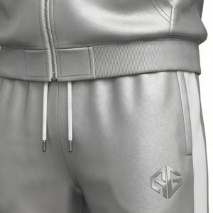 Ensemble de survêtement en coton épais de haute qualité, sweat-shirt et jogging personnalisés, ensemble de survêtement de sport pour homme, ensemble de course à pied et de fitness, couleur personnalisée - Product Image 5