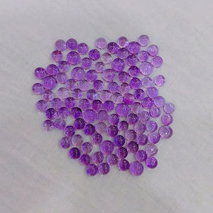 Amatista natural redonda 5 mm 6 mm cabujón calibrado piedras preciosas al por mayor, todos los tamaños disponibles - Product Image 2
