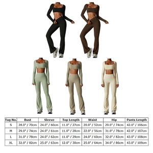 ชุดโยคะสตรีแบบไร้ตะเข็บชุดกางเกงเอวสูงสองชิ้นและสปอร์ตบราชุดออกกำลังกายสำหรับใส่ออกกำลังกาย - Product Image 6