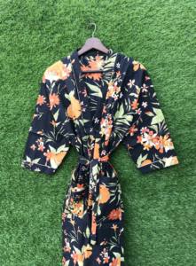 Nuevo Kimono de Verano para Mujer, Personalizado, Estampado, 100% Algodón, Suave, Informal, Transpirable, de Secado Rápido, con Cordón Ajustable - Product Image 3