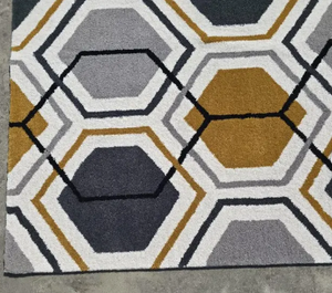 พรมปูพื้นแบบนุ่มหรูหราพรมตกแต่งบ้านดีไซน์หกเหลี่ยมสวยงามพรมสำหรับห้องนั่งเล่น - Product Image 2