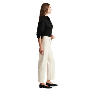 Jeans Ajustados de Mezclilla Premium para Mujer, Corte Regular, Casuales, Lisos, Lavados, Transpirables, Venta Directa de Fábrica, Diseño Personalizado OEM ODM - Product Image 2