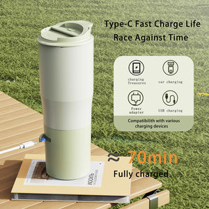 100 ℃   Chauffe-biberon portable sans fil, chauffe-lait pour bébé rechargeable, chauffe-biberon pour bébé pour les voyages - Product Image 2