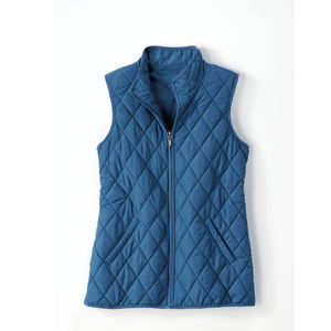 Gilets sans manches de haute qualité pour femmes avec capuche gonflée amovible, décoration en fourrure, veste d'hiver à bulles personnalisable - Product Image 1