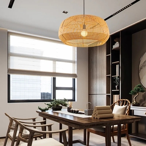 Handcrafted <b>Rattan</b> Pendant Light Lampshade Supplier Natural Bamboo Wicker Eco Friendly Lighting Fixture for Home Decor Vietnam - Product Image 2