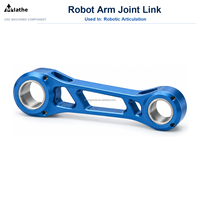 Pièce de liaison de bras robotique usinée sur mesure par CNC, en aluminium, usinage de précision, composants métalliques anodisés, services d'usinage selon plans