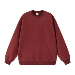 เสื้อสเวตเชิ้ตผู้ชายผ้าฝ้าย 100% ปักลาย ล้างสีแบบแอซิด  ออกแบบโลโก้ด้านหน้าได้ตามต้องการ บริการ OEM คอกลม เป็นมิตรกับสิ่งแวดล้อม กันลม เหมาะสำหรับฤดูหนาว - Product Image 3