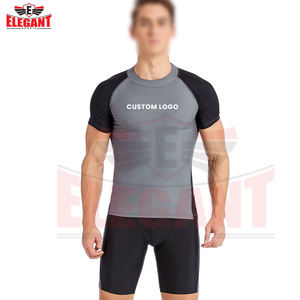 Personalizado respetuoso del medio ambiente ligero 2025 mejor calidad MMA Tops Running cuello redondo manga corta Rash Guards para hombres - Product Image 4