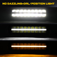 Barre lumineuse LED 22 32 42 52 pouces 180W 12V 24V Spot Flood Work Light Offroad pour Jeep 4x4 Offroad ATV Tracteurs Camions