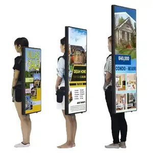 Portable LED Backpack Movable Billboard Advertising Equipment Walking mobile LED Light Box for Advertising