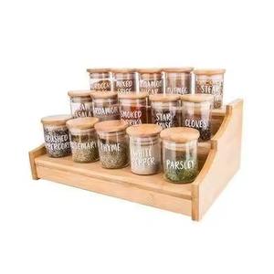 Stairs Design <b>Shelves</b> Modern Arrival Storage Spice Herbs <b>Rack</b> for Kitchen Home Hotel Use New Wooden Cabinet Spice <b>Rack</b> - Product Image 1