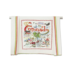 Serviette de cuisine brodée en coton organique certifié OEKO TEX durable Nevada Breeze lilas à rayures de golf séchage rapide doux absorbant - Product Image 4