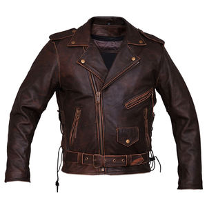<b>Light</b> Weight <b>Men</b> Leather <b>Jacket</b> Durable Casual Plain Windproof Leather Fashion <b>Jacket</b> for sale in reasonable price - Product Image 5