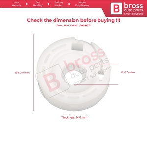 BWR73 regulador de ventana rueda Bross piezas de automóvil hechas en Turquía enviar desde Turquía - Product Image 4