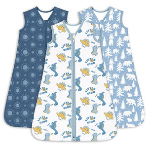 Sacco Nanna Unisex per Neonati OEM ODM Ecologico Senza Maniche in Cotone di Bambù per Tutte le Stagioni Sacco a Pelo Avvolgente per Bambini a 2 Vie - Product Image 1
