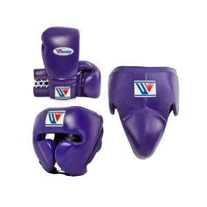 Venta al por mayor Boxeo Cuero genuino Ganar Púrpura Boxeo Sparring Sets Nuevo diseño Cuero y EVA Personalizado Cantidad a granel Personalizado - Product Image 1