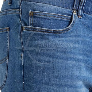 Customizable <b>Men's</b> Casual Cotton Jeans <b>Shorts</b> Factory-Made Comfortable Fashion Style Mid Waist Solid Pattern Custom Logo Design - Product Image 3