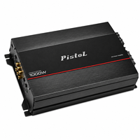 Amplificateur de puissance pour voiture PISTOL ODM Manufacturer 1000W 80W RMS 4 canaux classe AB avec emballage personnalisé pour les distributeurs mondiaux